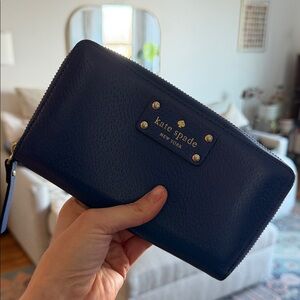Kate Spade Navy Leather Wallet